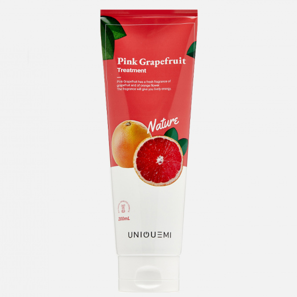 Бальзам Uniquemi pink grapefruit для поврежденных волос, 200 мл lux color бальзам оттеночный для волос тон 15 платиновый 100 мл