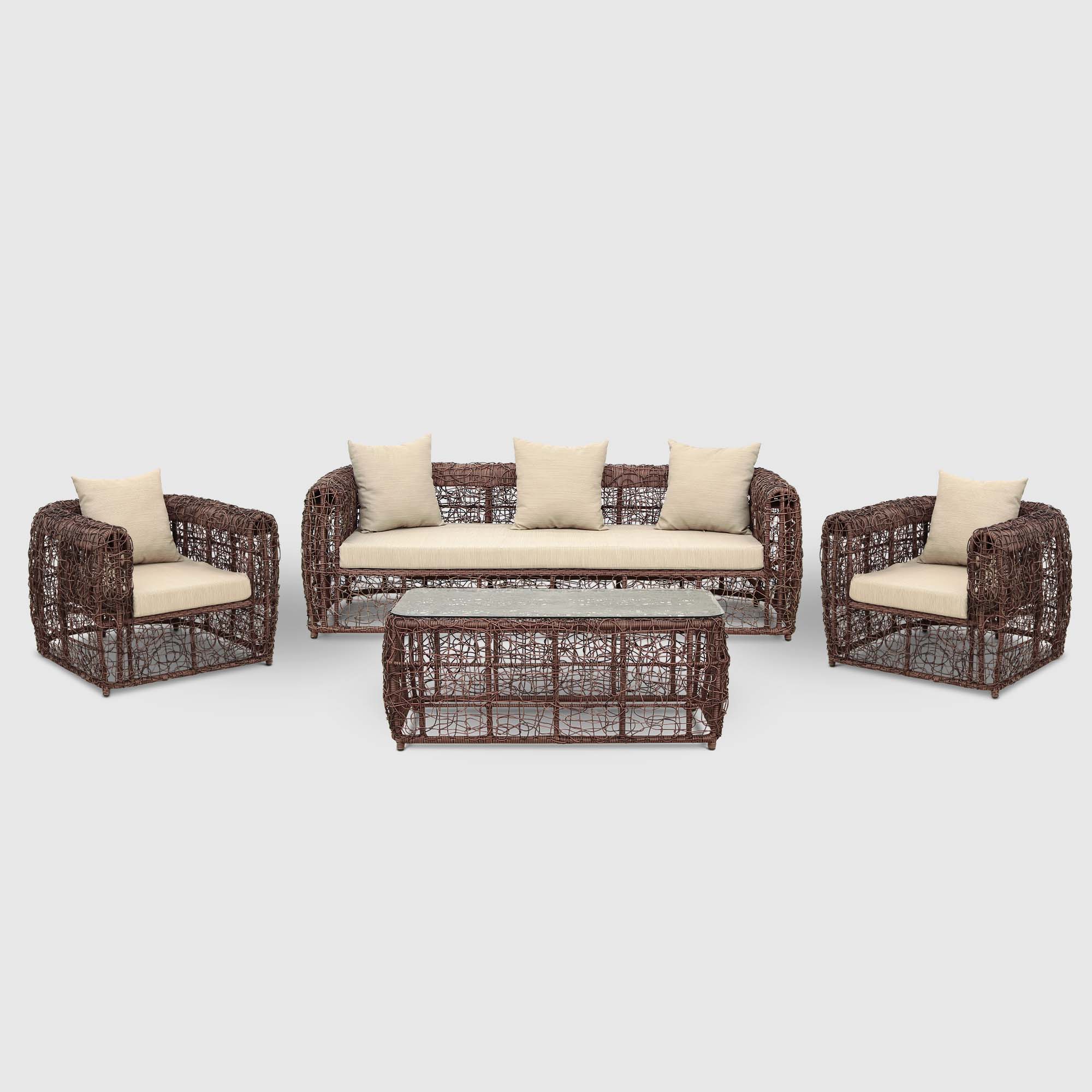 Комплект мебели NS RATTAN/MAVI 027d 4 предмета кресло ns rattan mavi 57x59x87cm темно коричневое
