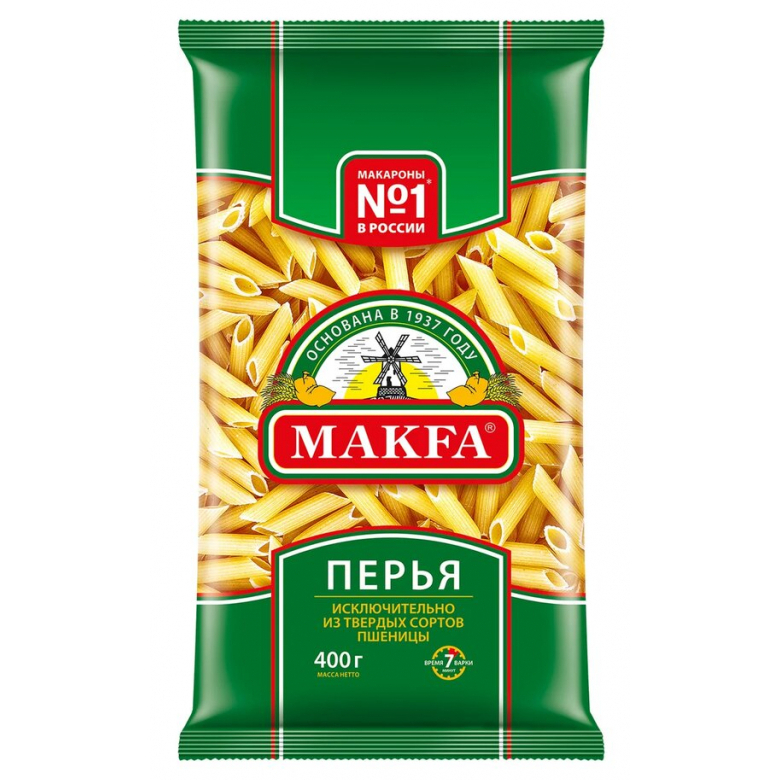 Макароны Makfa Перья 400 г макароны makfa спагетти 400 г