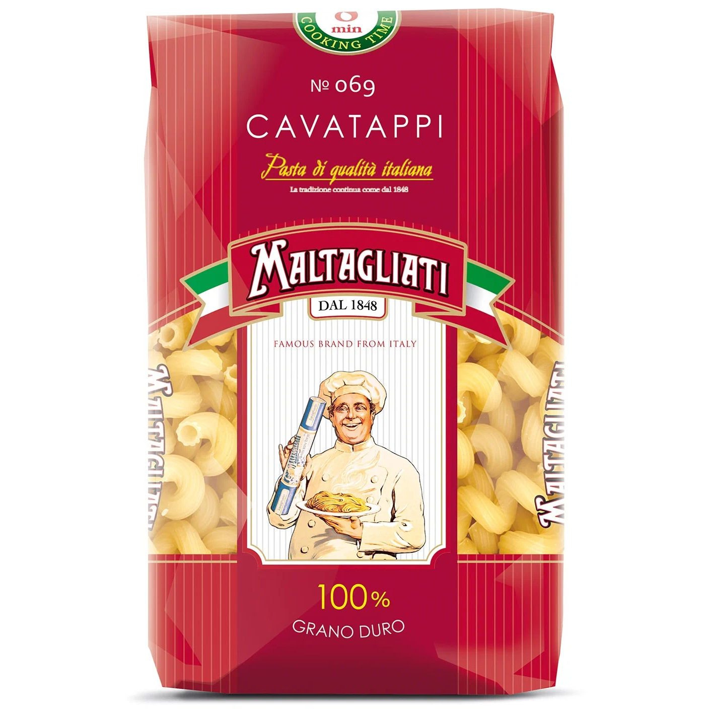 спагетти maltagliati капеллини 002 450 г Макаронные изделия Maltagliati Cavatappi №069 450 г