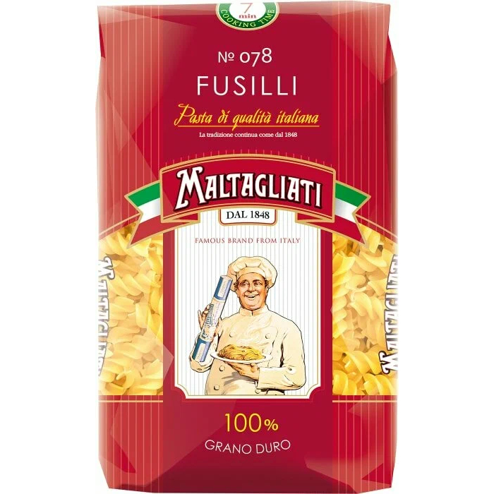 Макаронные изделия Maltagliati Fusilli №078 450 г макаронные изделия barilla fusilli 5 злаков 450 г