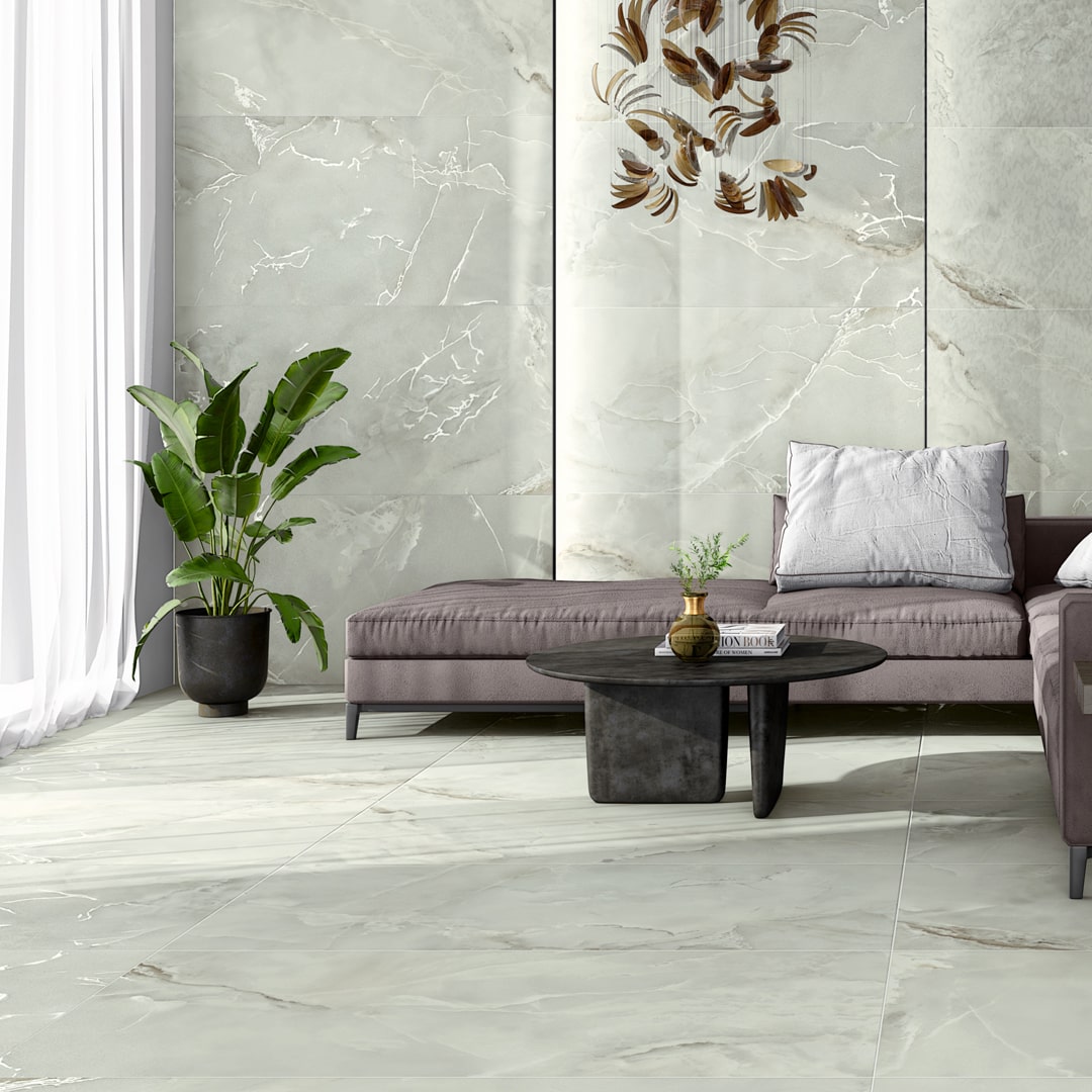 фото Плитка azteca onyx lux light grey 60x120 см