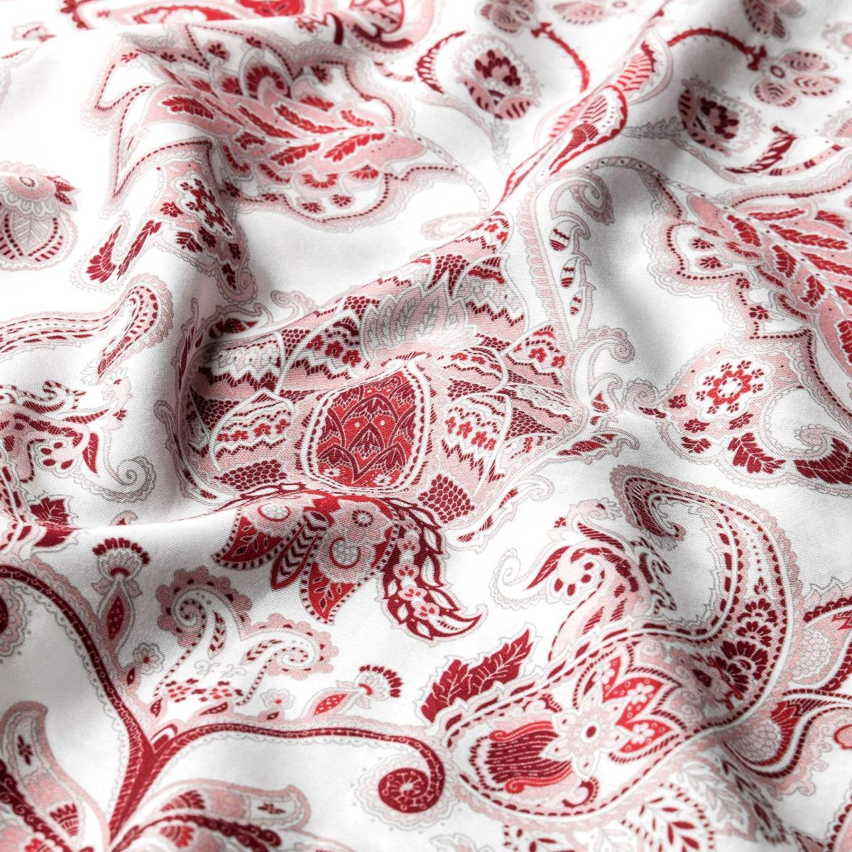 Комплект постельного белья Togas Розетта белый с красным Полуторный, цвет красный, размер Полуторный - фото 5