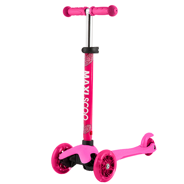 Самокат Maxiscoo Серия Baby 3-х колесный со светящимися колесами розовый самокат детский х колесный