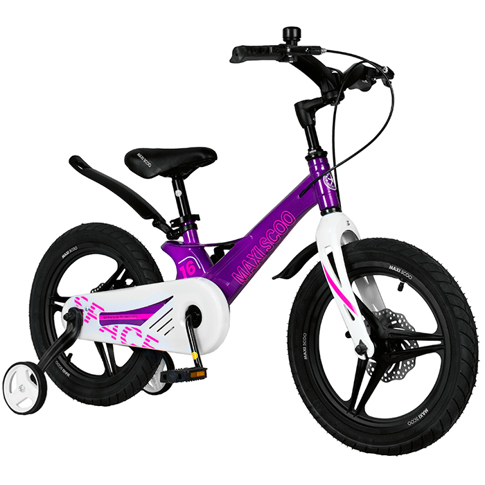 Велосипед детский Maxiscoo Space делюкс 16 дюймов фиолетовый - фото 2