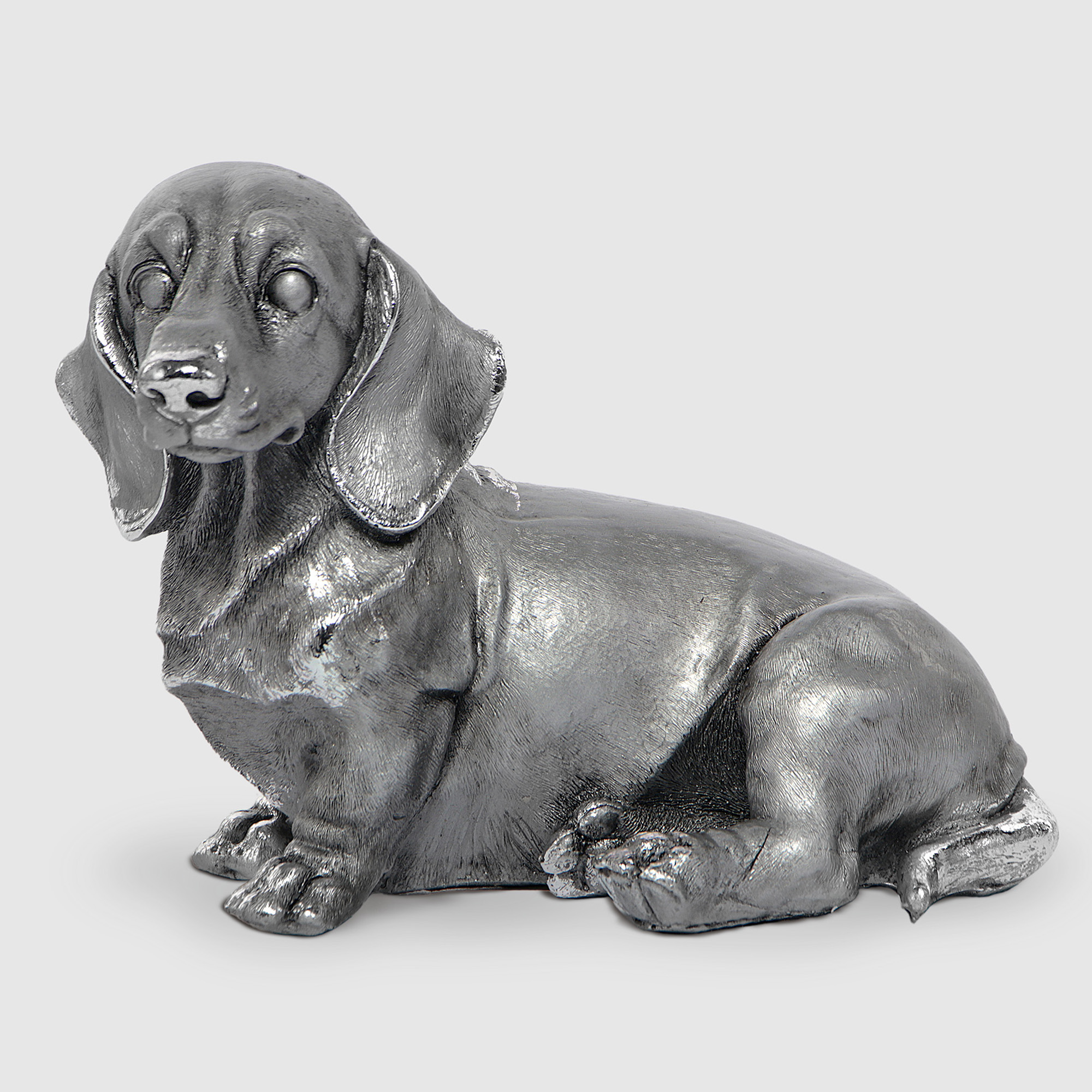 Фигура декоративная Тпк полиформ Собака такса  Н-15,5 см L-19 см W-11,5 см