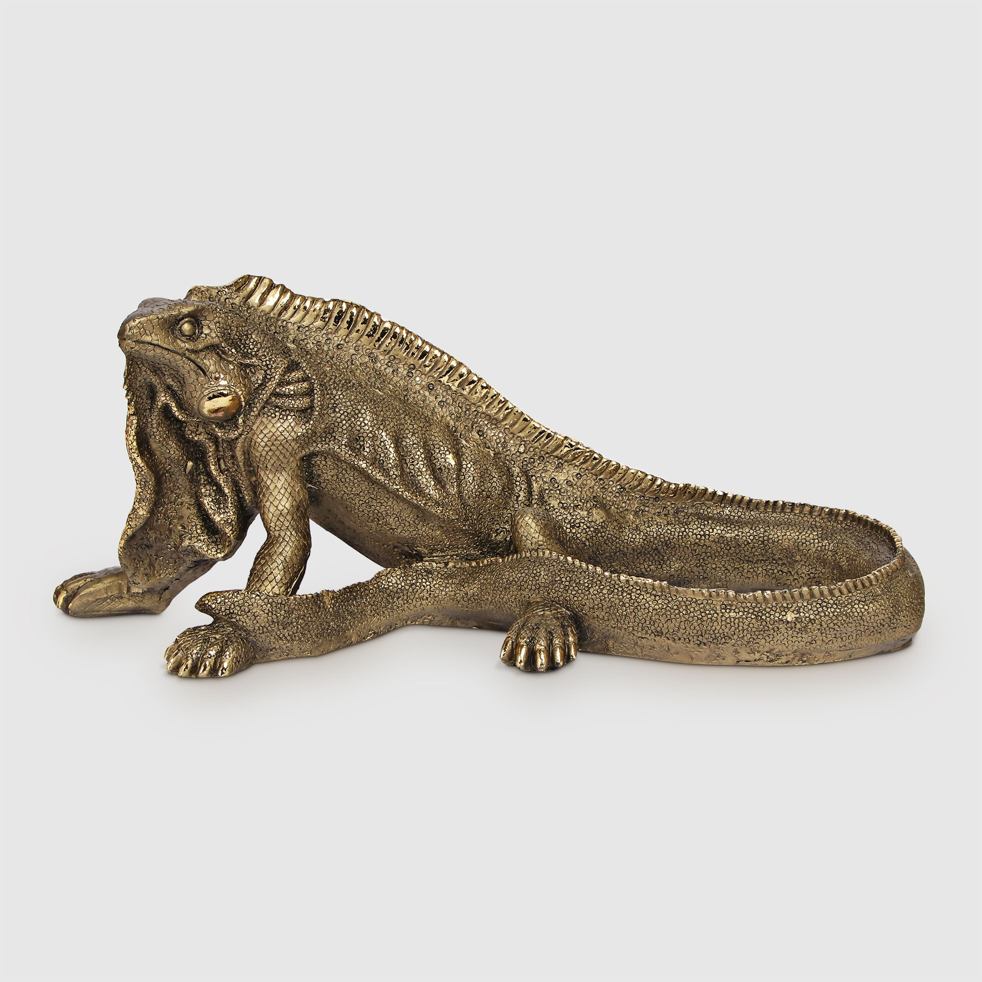 Декоративная фигура Тпк полиформ Игуана бронзовая, 55 см