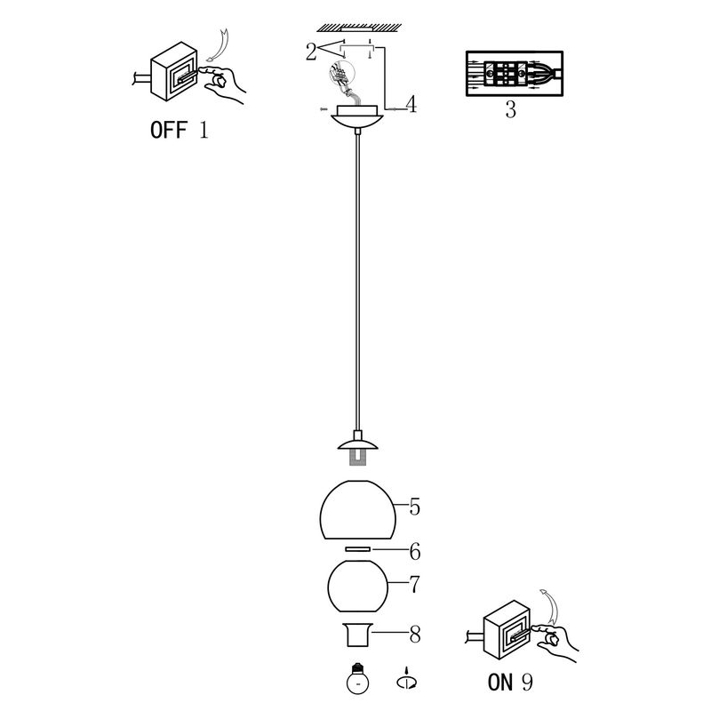 Подвес Arte Lamp Rastaban A7984SP-1CC Вид№4