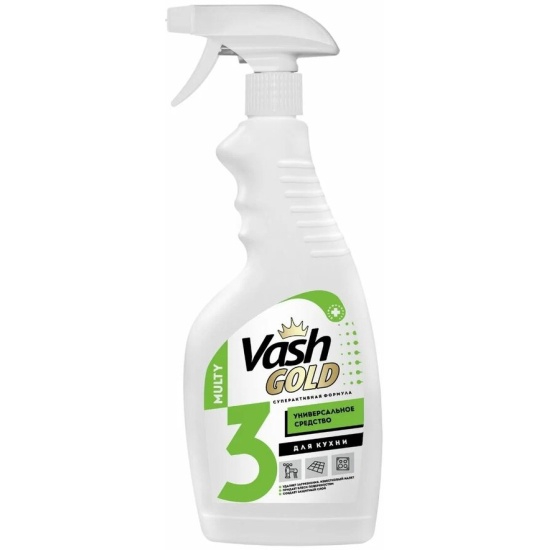 Средство чистящее Vash Gold универсальное для кухни 500 мл чистящее средство для мытья стёкол vash gold 4 силикон 500 мл