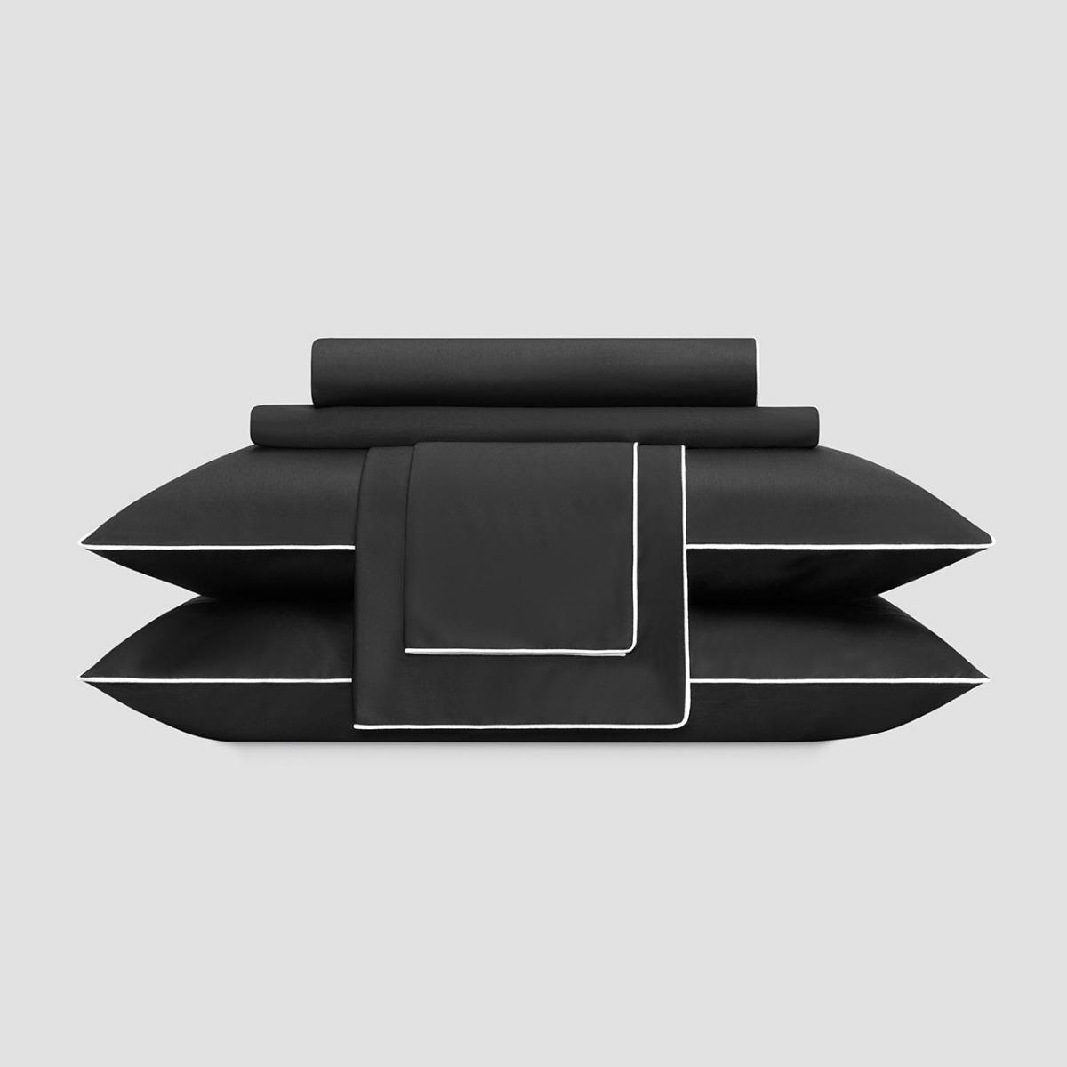 Комплект постельного белья Togas Клэрити чёрный с белым Кинг сайз, цвет белый, размер Кинг сайз - фото 3