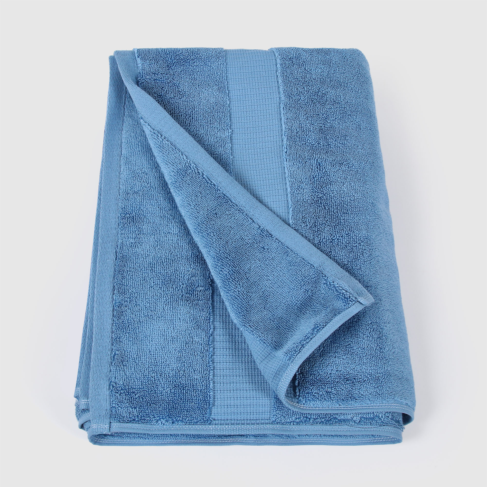 Полотенце Maisonette Ilda синее 76х152 см полотенце maisonette ilda 50x90 серо коричневый