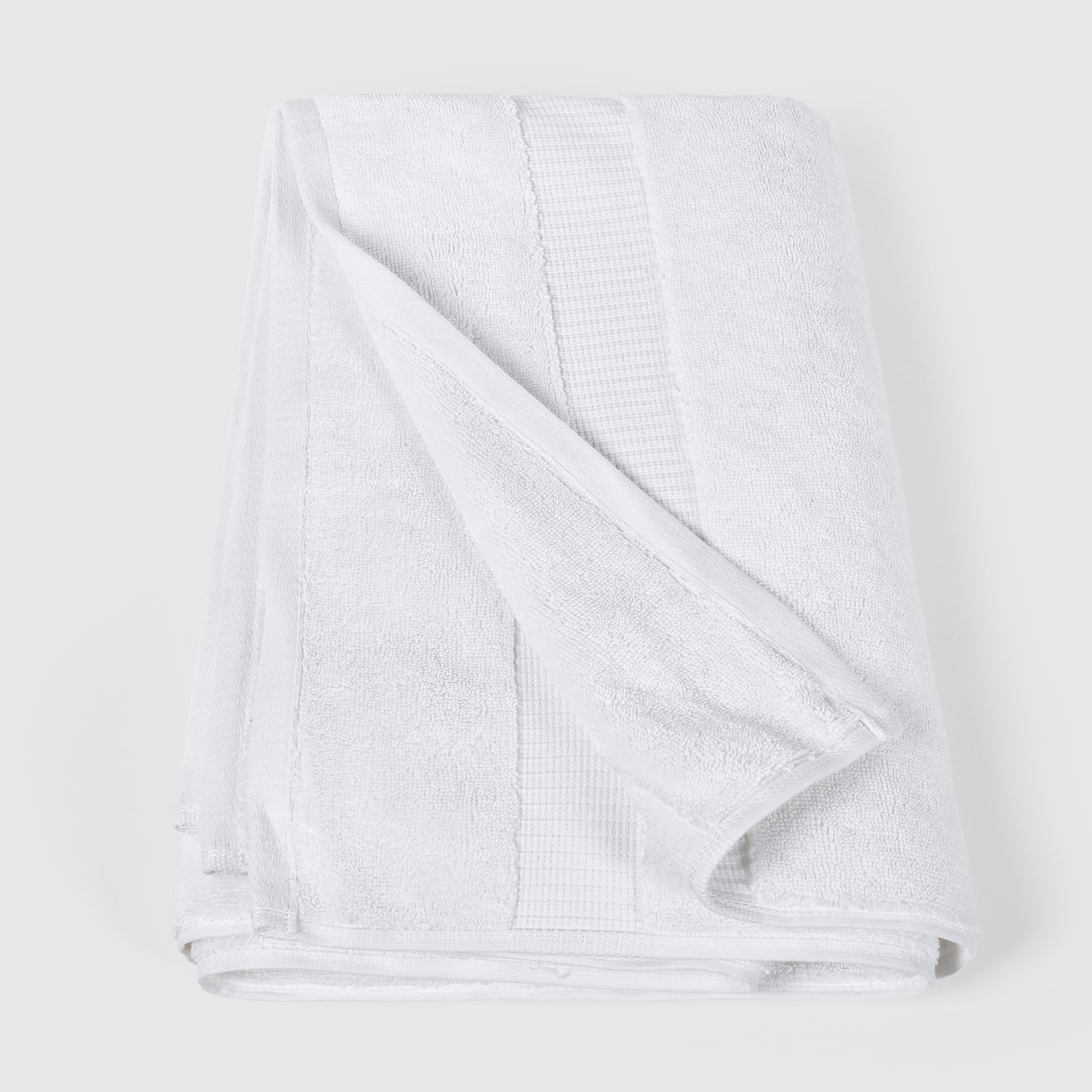 Полотенце Maisonette Ilda белое 76х152 см пляжное полотенце maisonette tinos белое с салатовым и синим 75х150 см