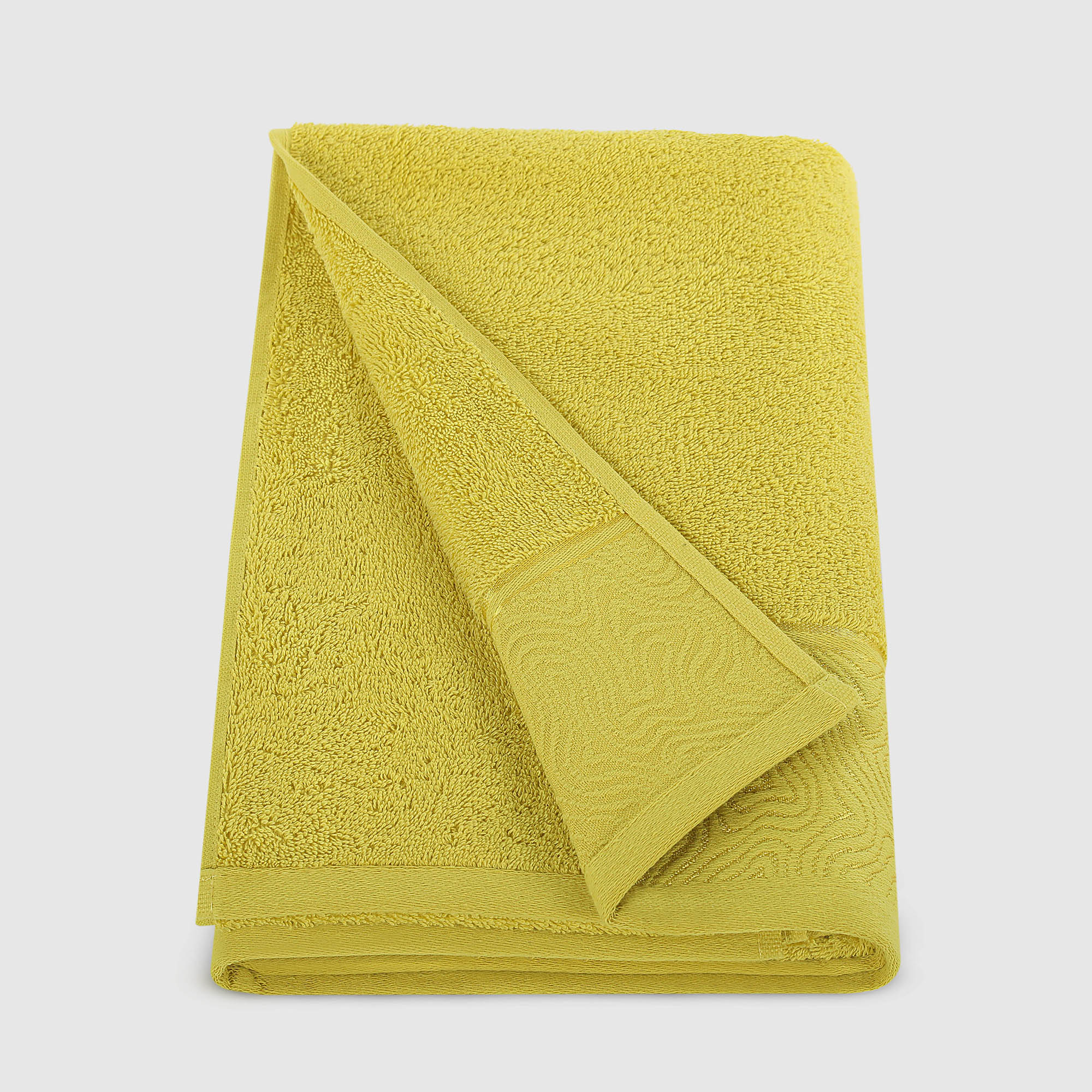 Полотенце банное Asil Fold лимонный 70x140 см полотенце банное asil poly светло коричневый 50x90 см