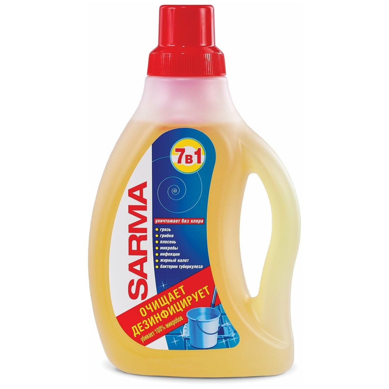 Средство для мытья пола Sarma концентрат 750 мл гель для мытья пола aromacleaninq романтическое настроение 750 мл