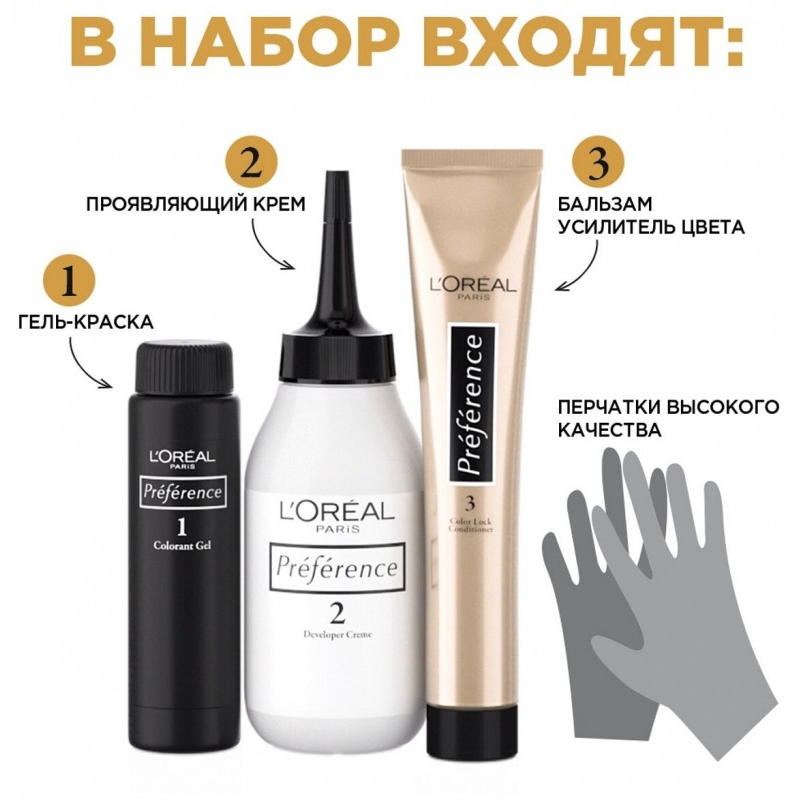 Краска для волос Loreal Preference Cool Blondes 8.12 Аляска Вид№2