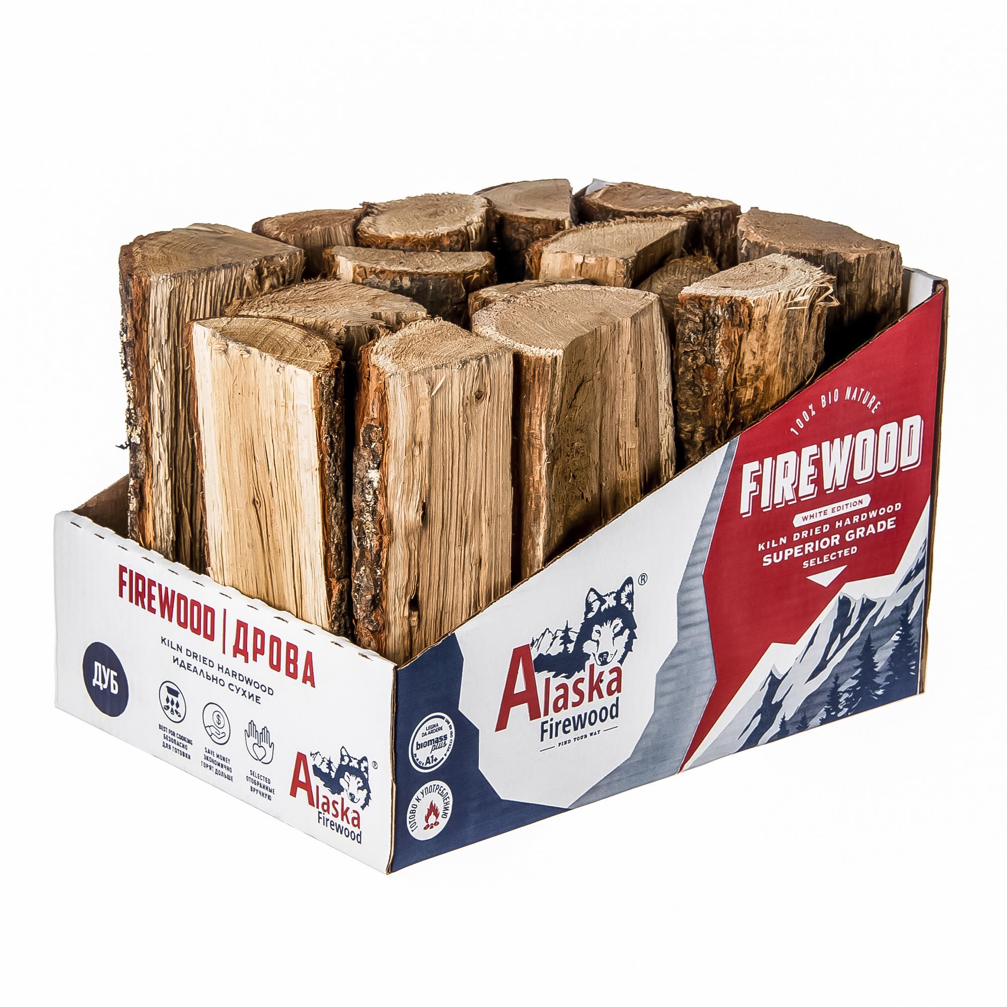 Дрова дубовые Alaska firewood 10кг pro