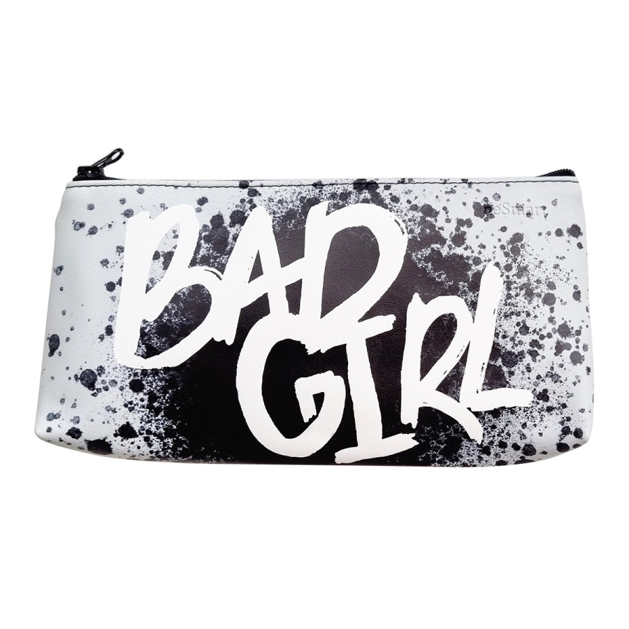 Пенал-косметичка Be Smart Bad girl черное пятно 21x10 см на молнии 499₽