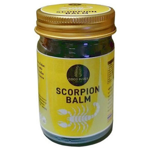 Бальзам тайский Coco Blues с ядом скорпиона, 50 г тайский массажный бальзам с ядом черной кобры