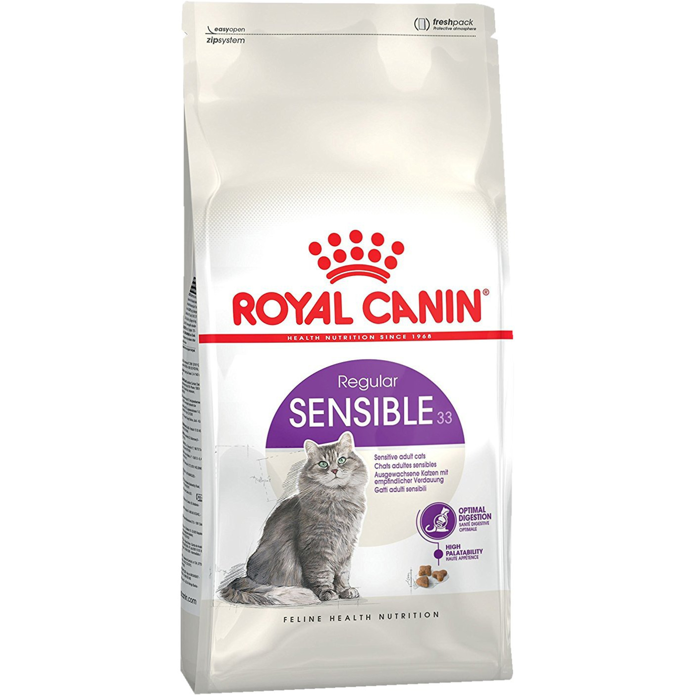 Корм для кошек Royal Canin Sensible 33 с чувствительным пищеварением 1,2 кг royal canin royal canin для бывающих на улице кошек 1 7 лет 560 г