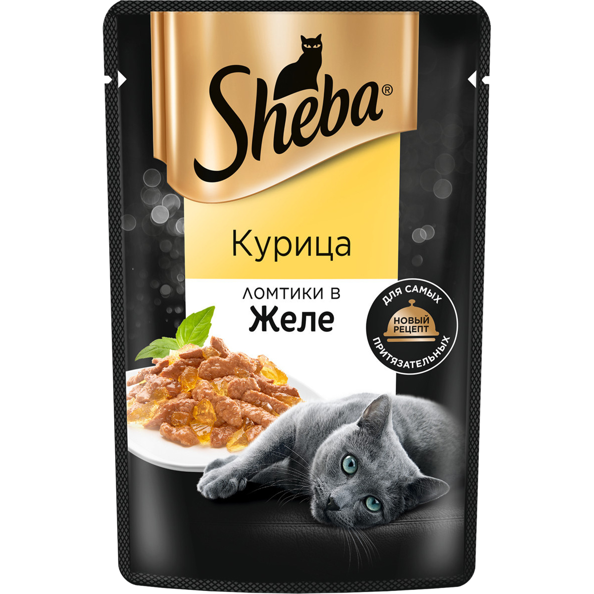 Корм для кошек Sheba Курица ломтики в желе 75 г