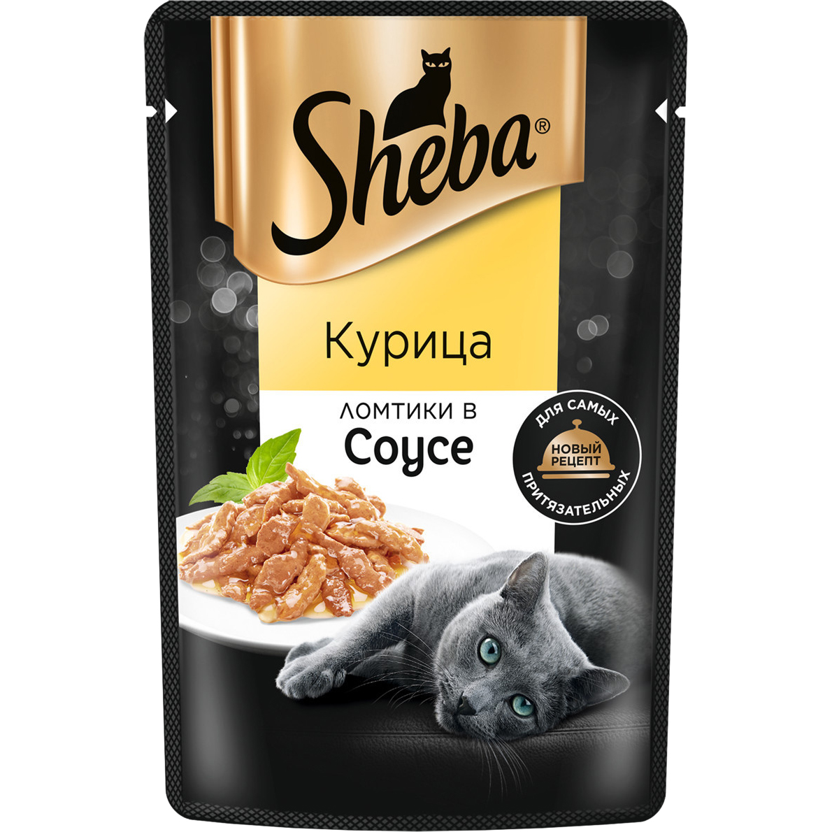 Корм для кошек Sheba Курица ломтики в соусе 75 г корм для кошек sheba форель и креветки ломтики в соусе 75 г