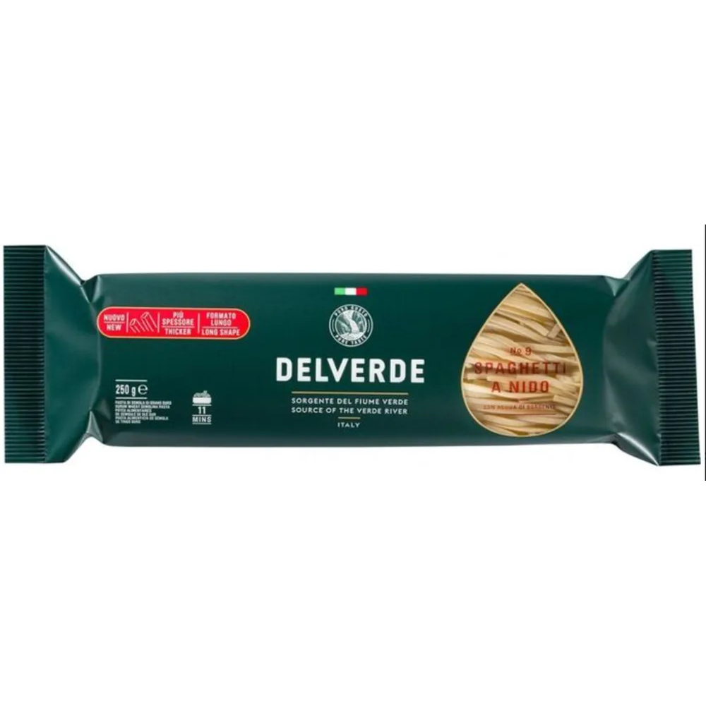 Макароны Delverde №009 Спагетти 250 г макароны барилла спагетти без глютена 400 г