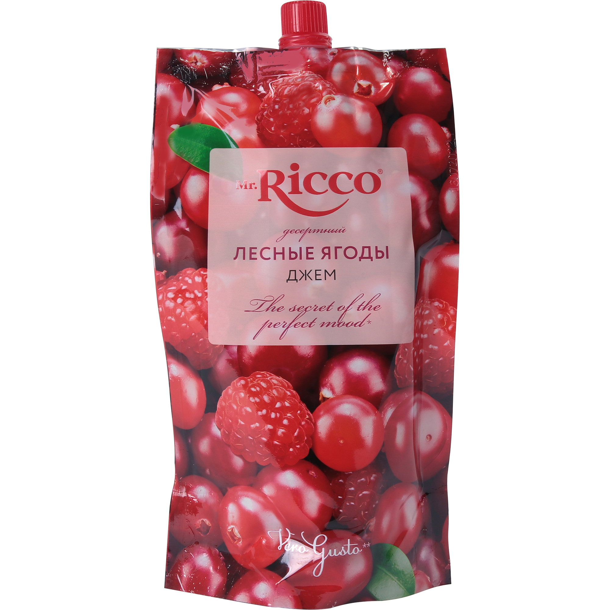 Джем Mr.Ricco лесные ягоды, 300 г кисломолочный продукт actimel клюква 1 5% бзмж 95 гр