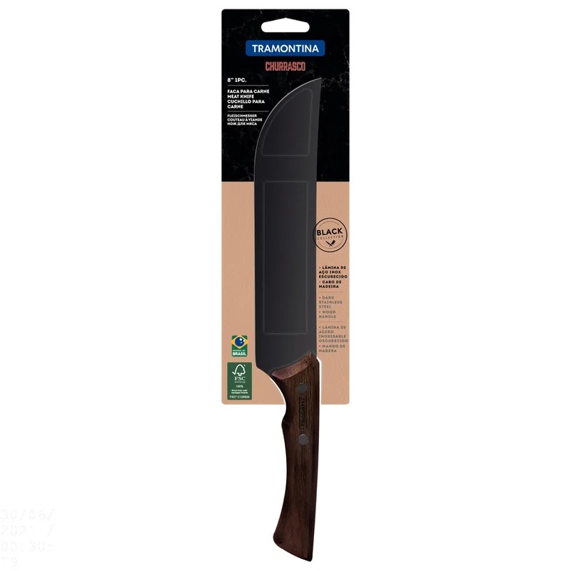 Нож для мяса Tramontina Churrasco Black 20 см - фото 3