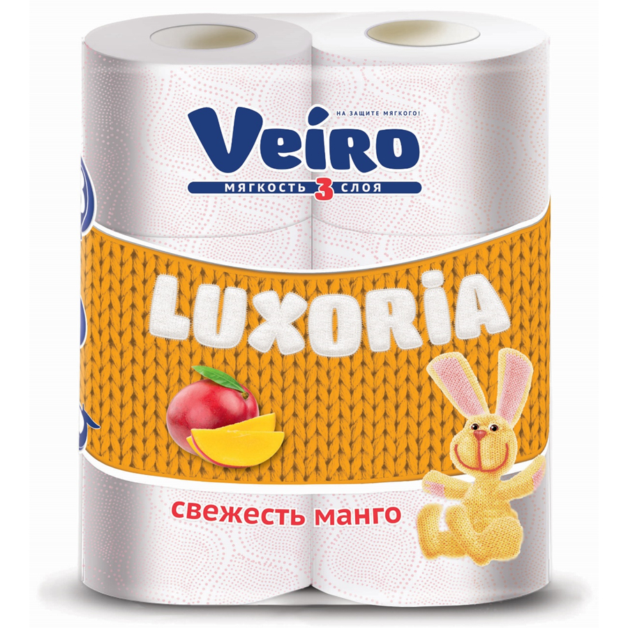 Бумага туалетная Linia Veiro luxoria aroma, 3 слоя, 6 рулонов влажная туалетная бумага zewa pure 42 листа