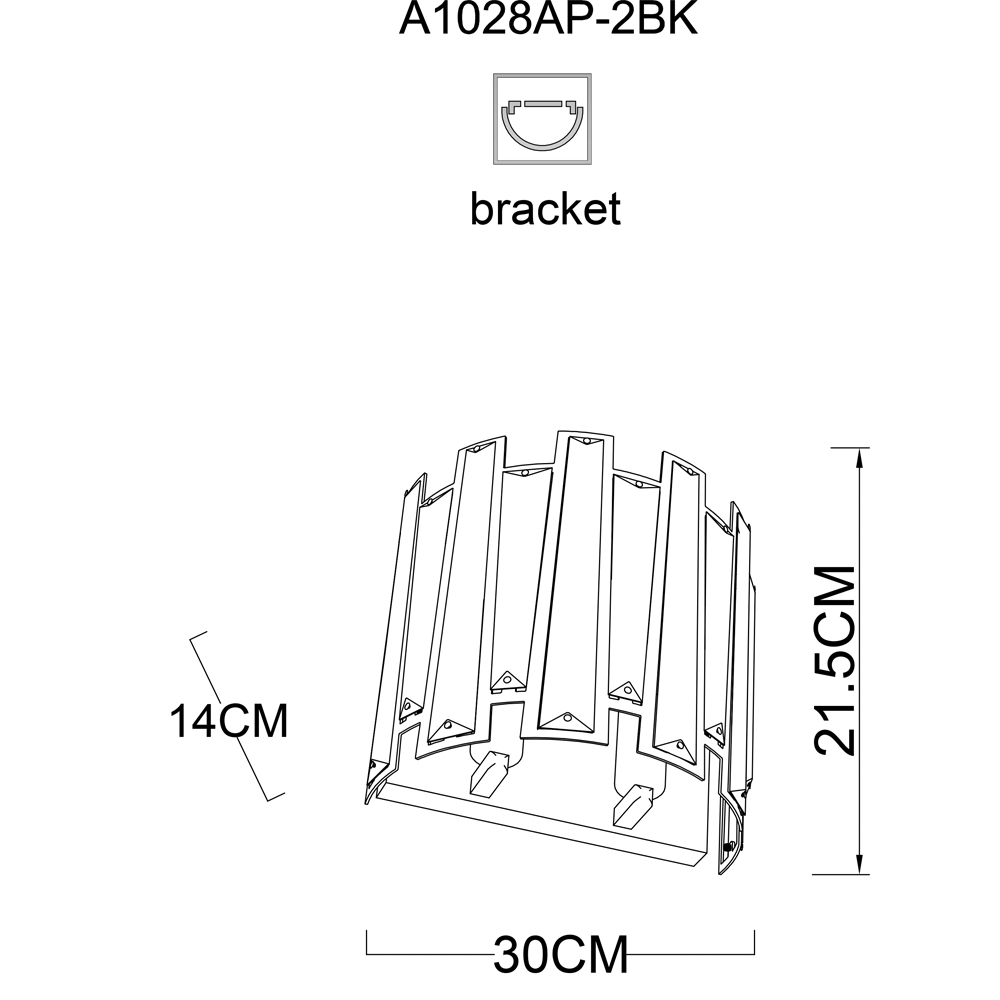 фото Бра arte lamp amber a1028ap-2bk