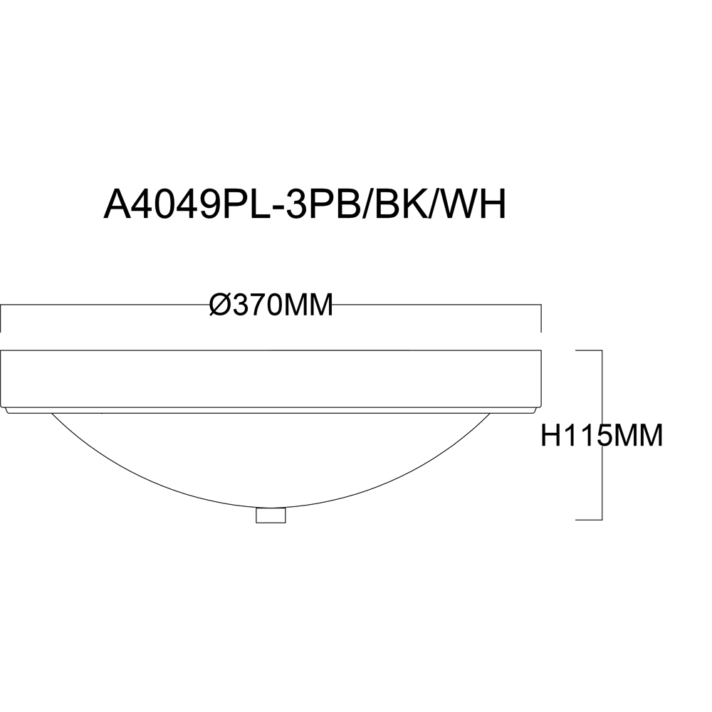 Светильник потолочный Arte Lamp JAMES A4049PL-3WH Вид№3