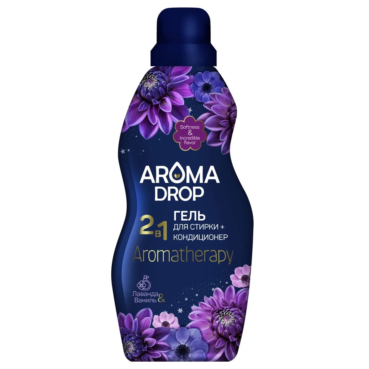 гель для стирки aroma drop aromatherapy 2 в 1 с кондиционером очный микс 5 л Гель для стирки Aroma Drop 2 в 1 лаванда/ваниль 1 л