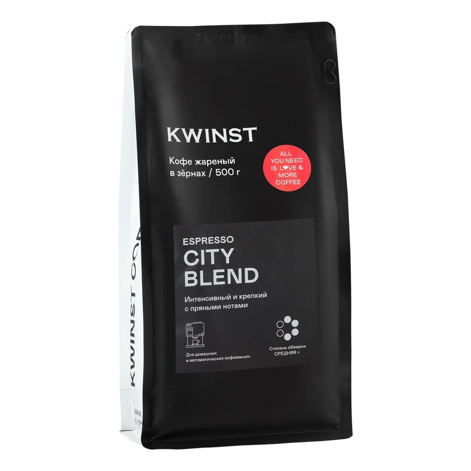 Кофе в зернах Kwinst City Blend, 500 г