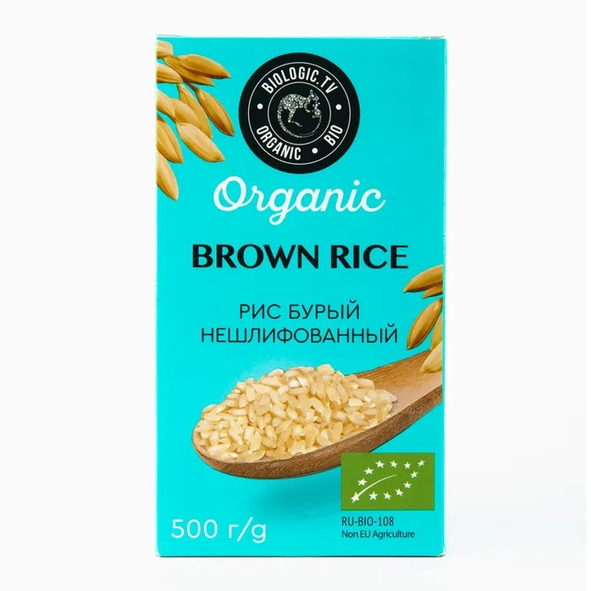 рис alce nero baldo integrale organic нешлифованный коричневый 500 г Рис бурый Biologic.TV нешлифованный 500 г