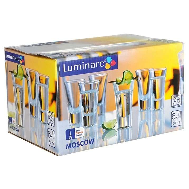 Набор стопок Luminarc Москва 6 шт 50 мл, цвет прозрачный - фото 4