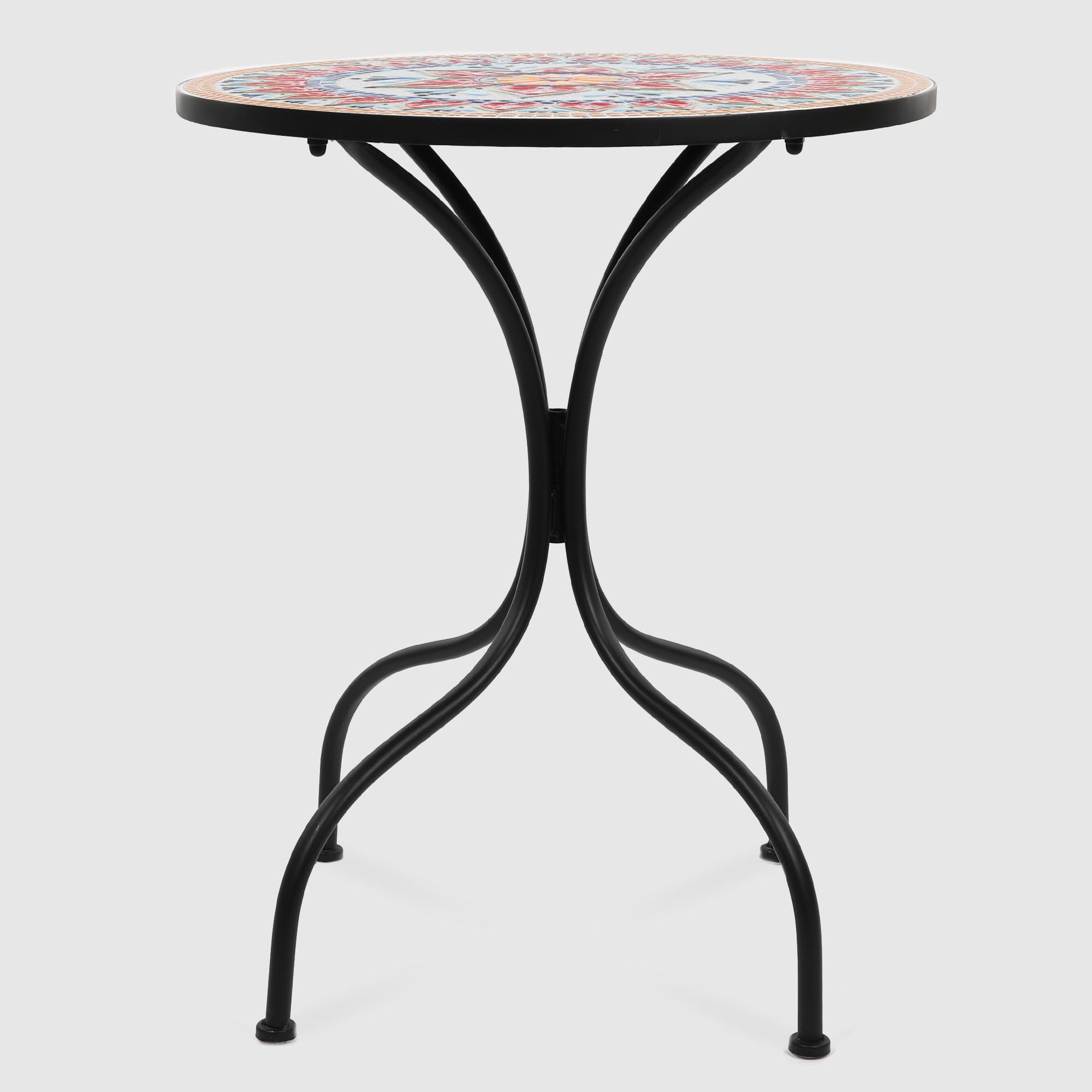 фото Декоративный стол heng yu с мозаикой мексика 60х60х72 см