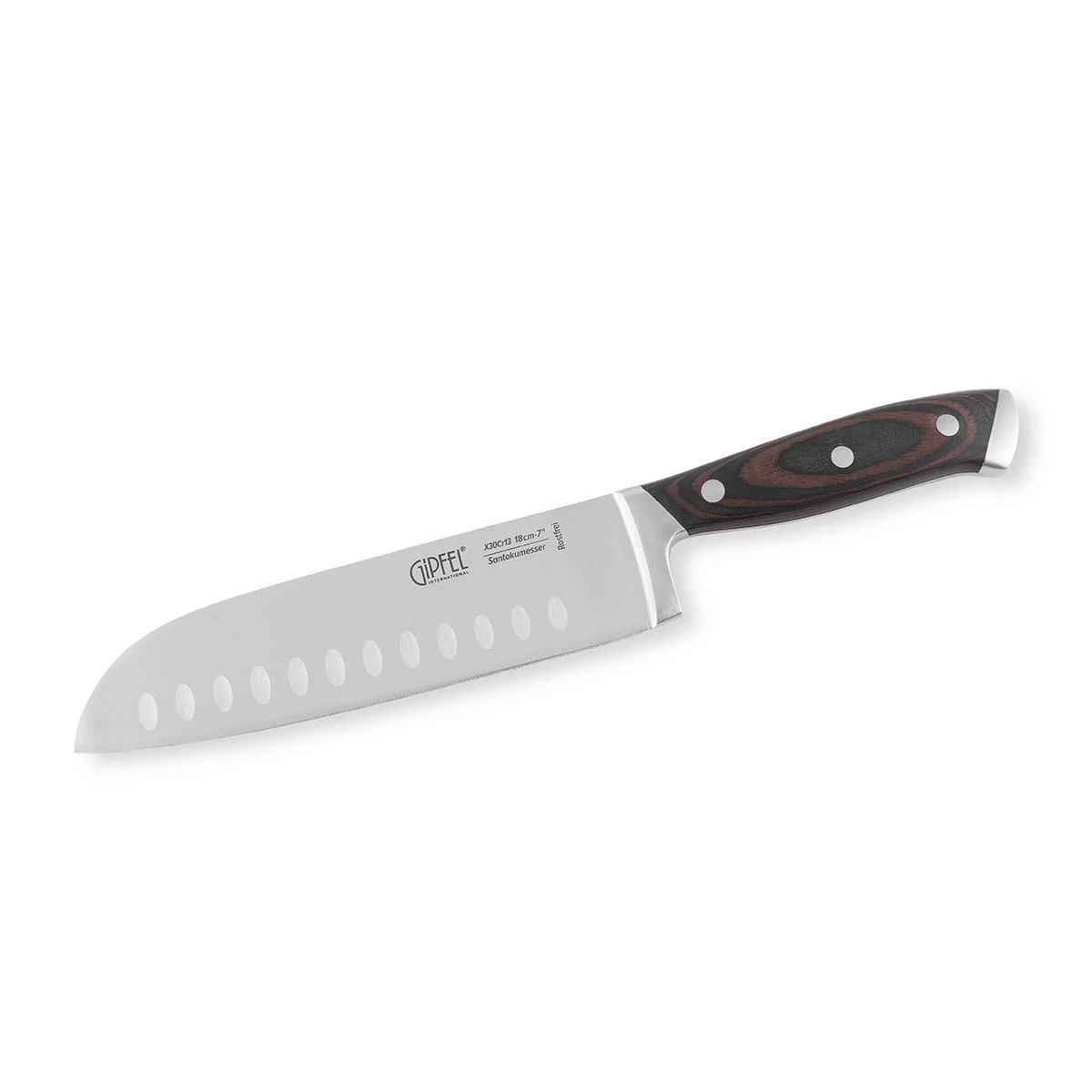 Нож поварской сантоку Gipfel Kassel 18 см нож поварской сантоку gipfel laminili 17 см