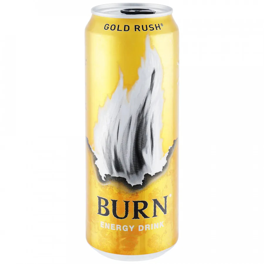 Энергетический напиток Burn Gold Rush, 0,449 л напиток энергетический burn gold rush 0 449л
