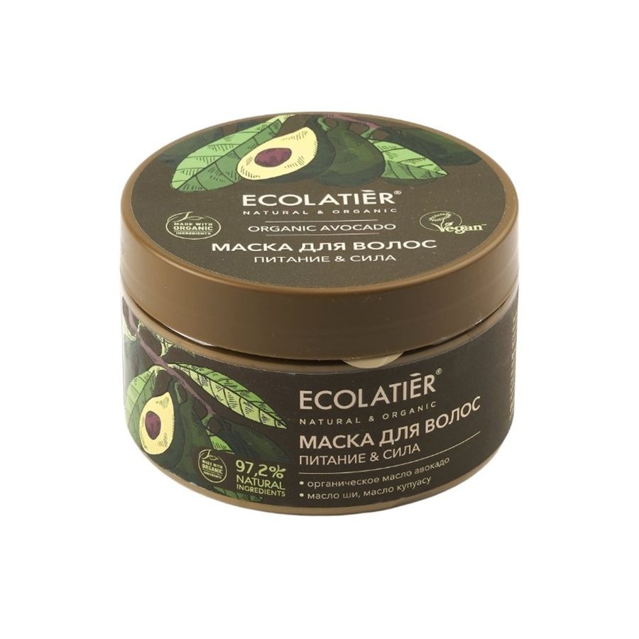 Маска для волос Ecolatier питание и сила 250 мл крем для тела bisou питание и витамин с стимулирует выработку коллагена 200 мл