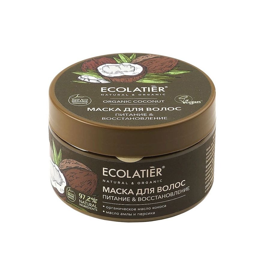 Маска для волос Ecolatier восстановление 250 мл маска баттер для волос масло арганы ши какао амаранта 250мл