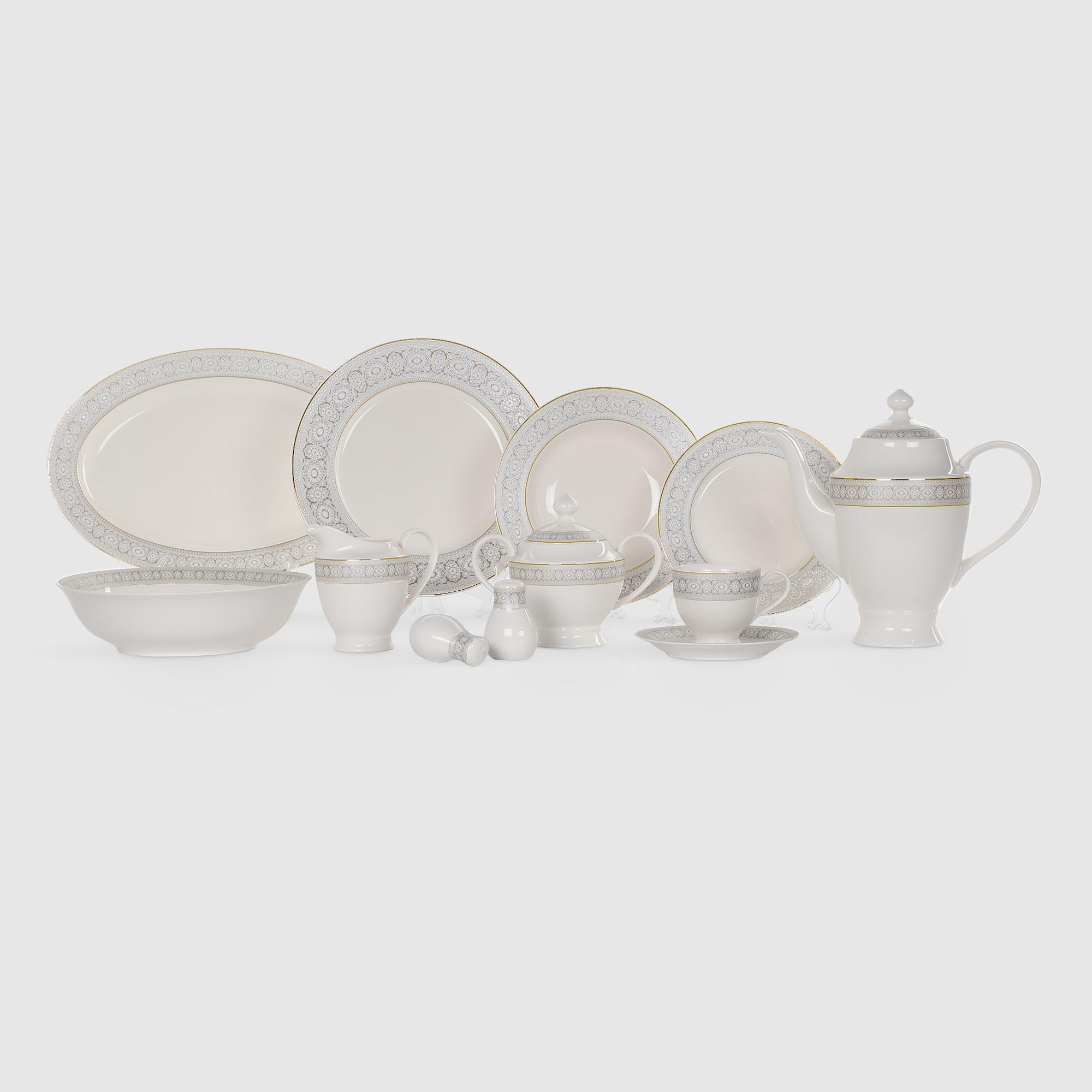 Сервиз Macbeth bone porcelain Brighton чайно-столовый 37 предметов на 6 персон сервиз столовый cmielow jenny g856 на 6 персон