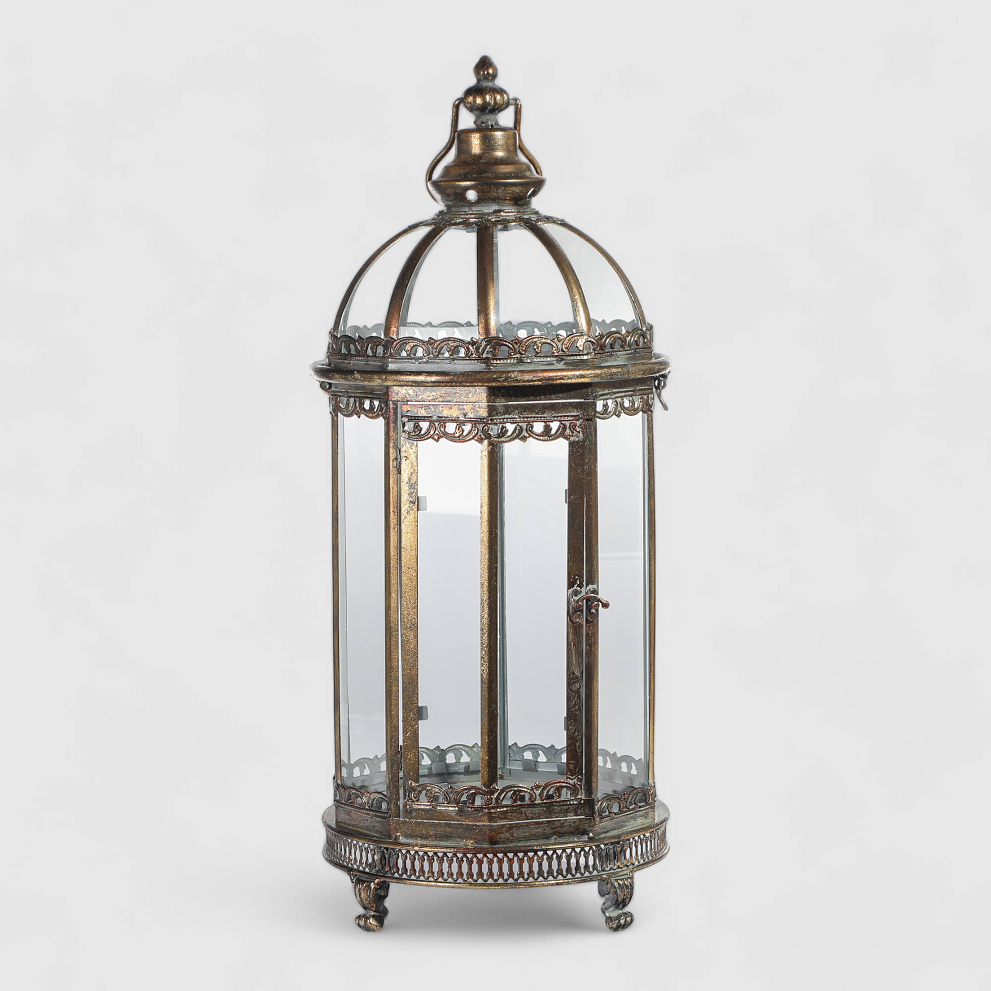 фото Фонарь декоративный oriental star золото антик 26х26х61.5 см