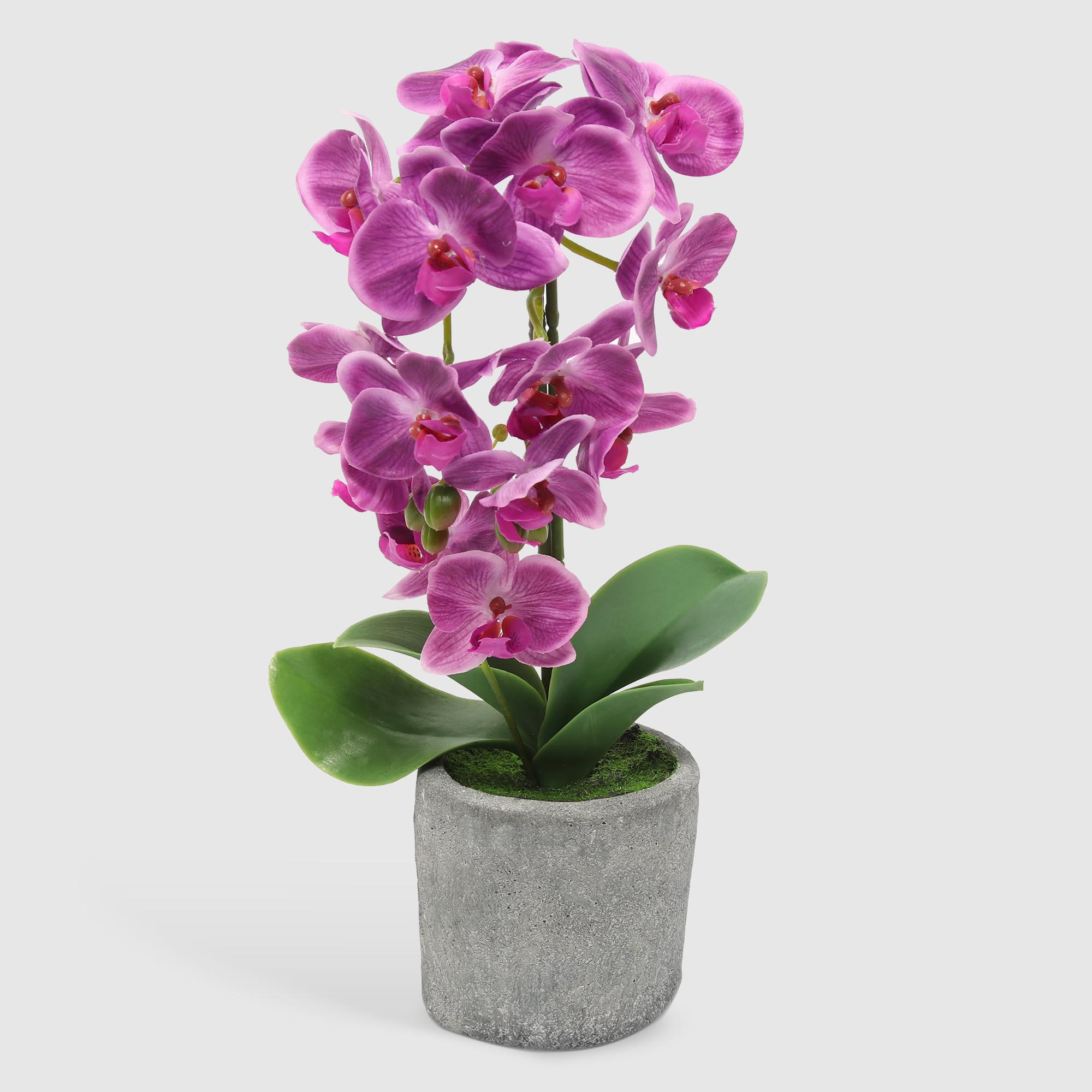 Цветок искусственный Fuzhou Light в горшке орхидея пурпурная 42 см ок искусственный fuzhou light в горшке орхидея тигровая 62 см