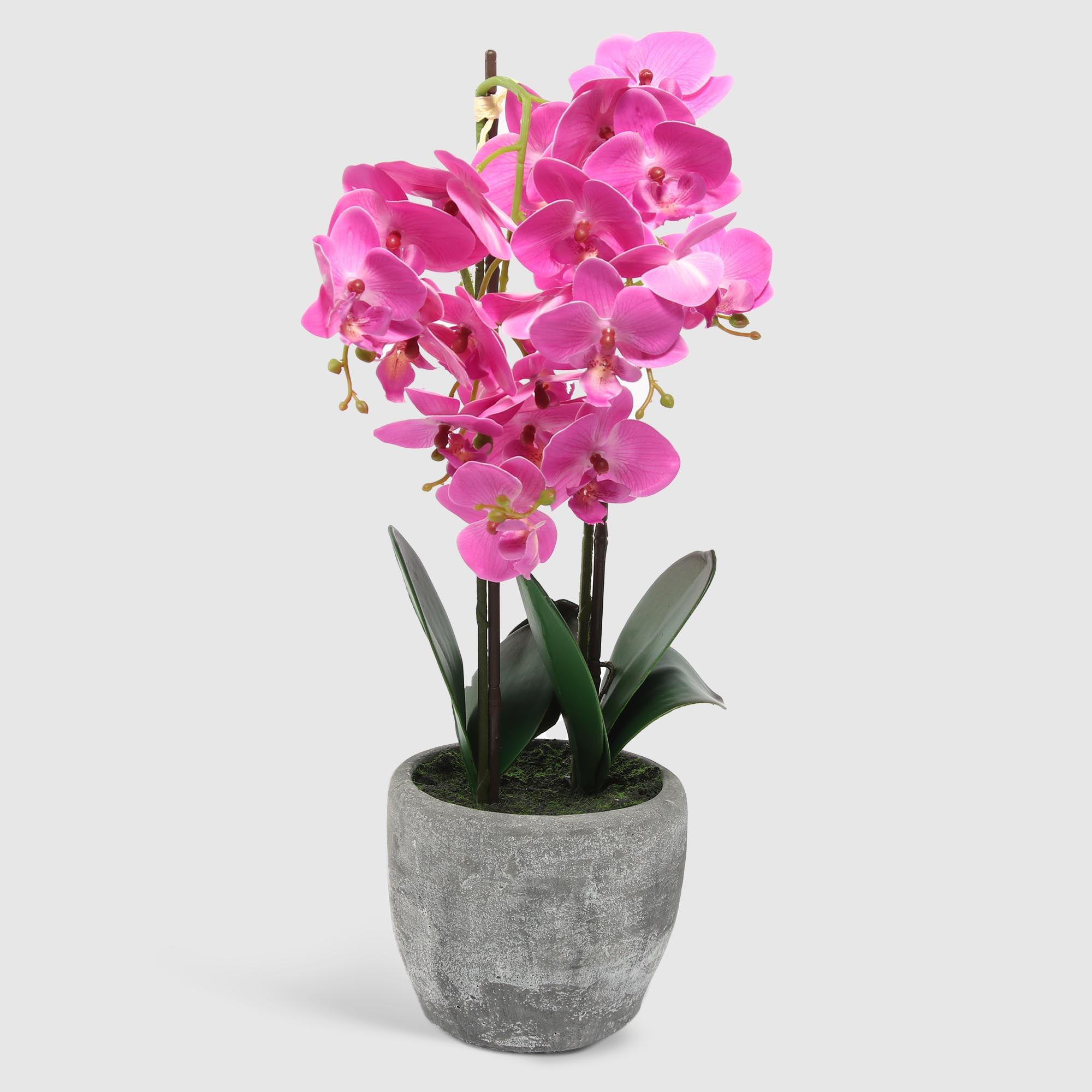 Цветок искусственный Fuzhou Light в горшке orchid фуксия 54 см свеча из вощины 4 5х4 5х12 5 см фуксия металлик
