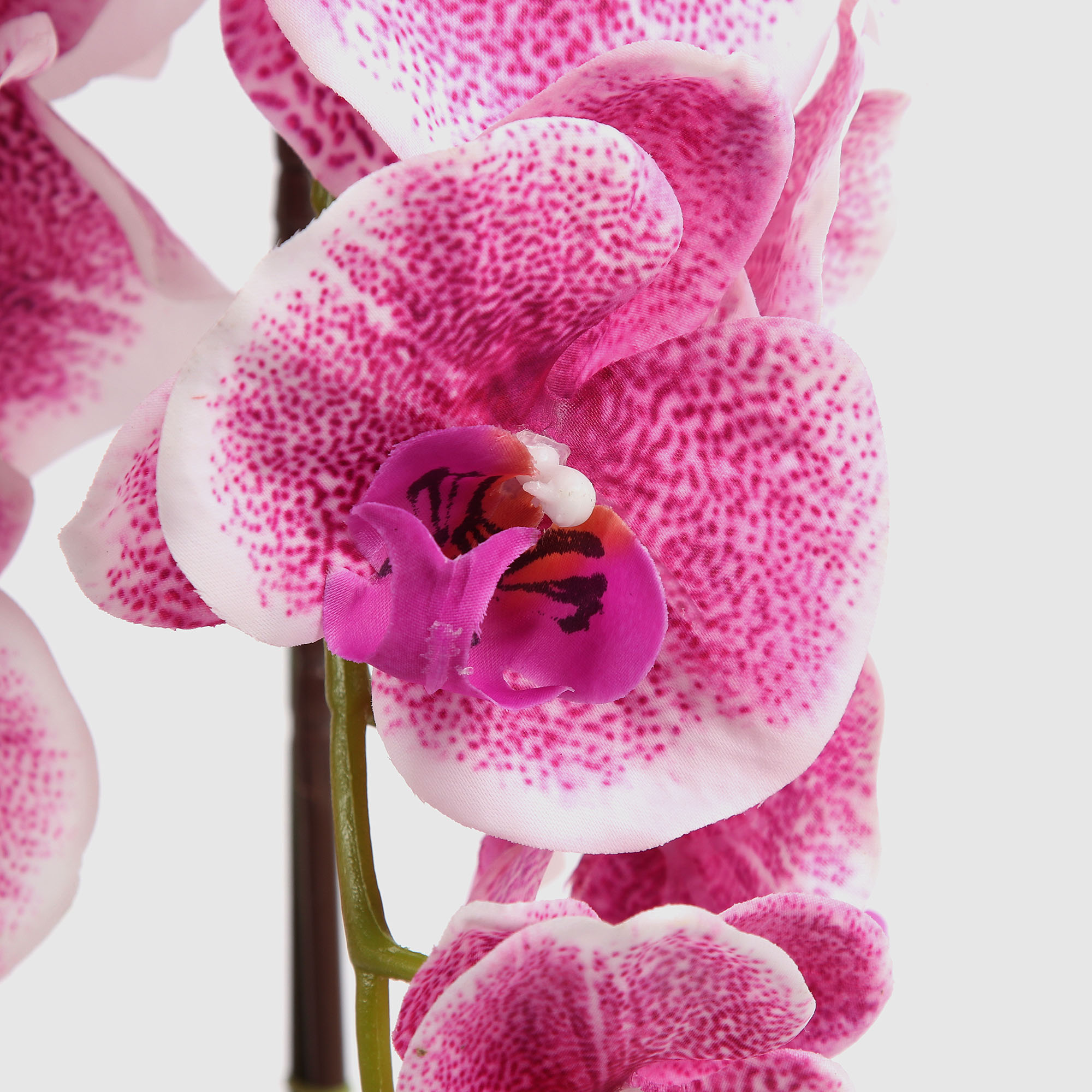 Цветок искусственный Fuzhou Light в горшке орхидея лиловая 4 цвета 62 см - фото 2
