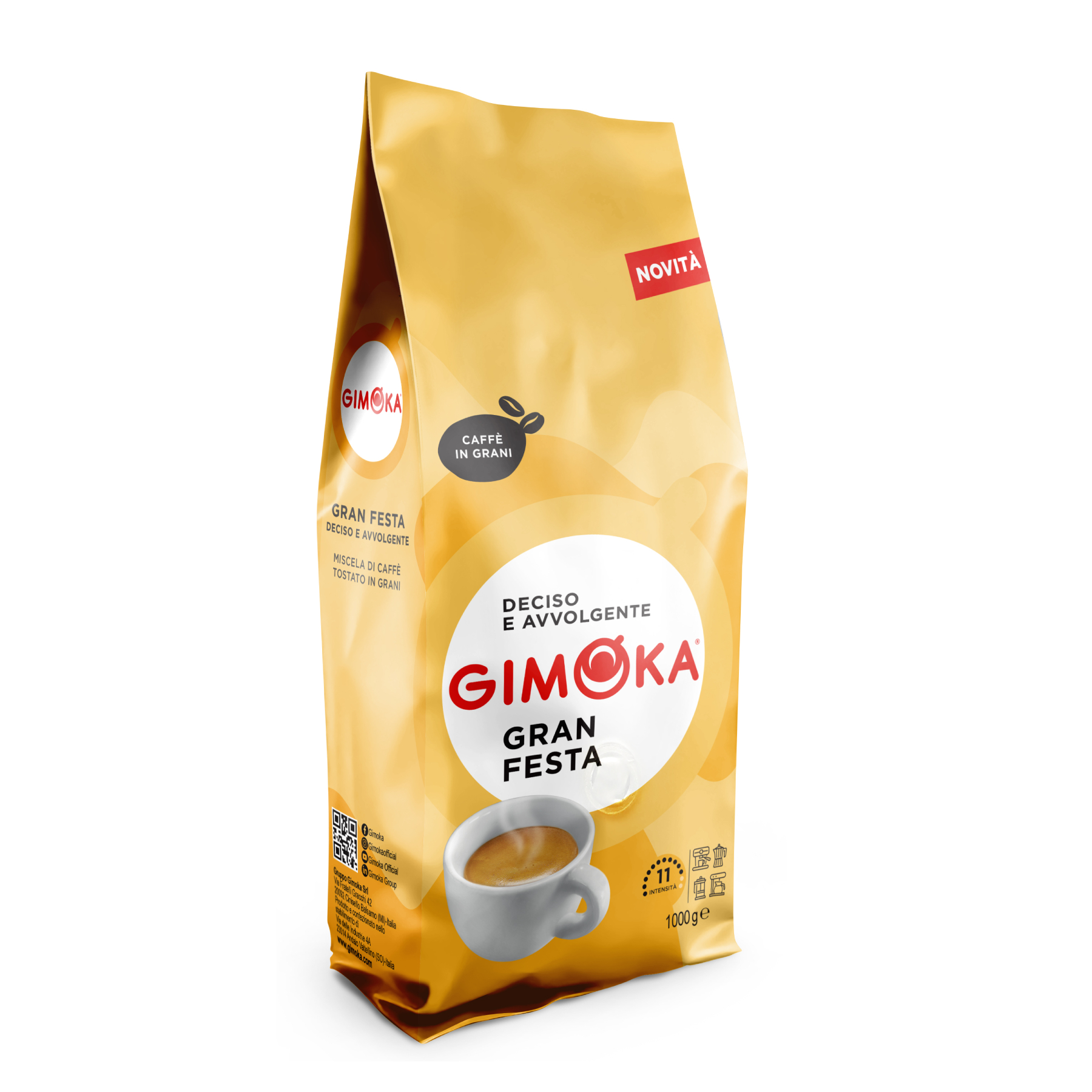 Кофе молотый Gimoka Gran Festa, 1000 г кофе brai gran 100% арабика зерно в у 1 кг