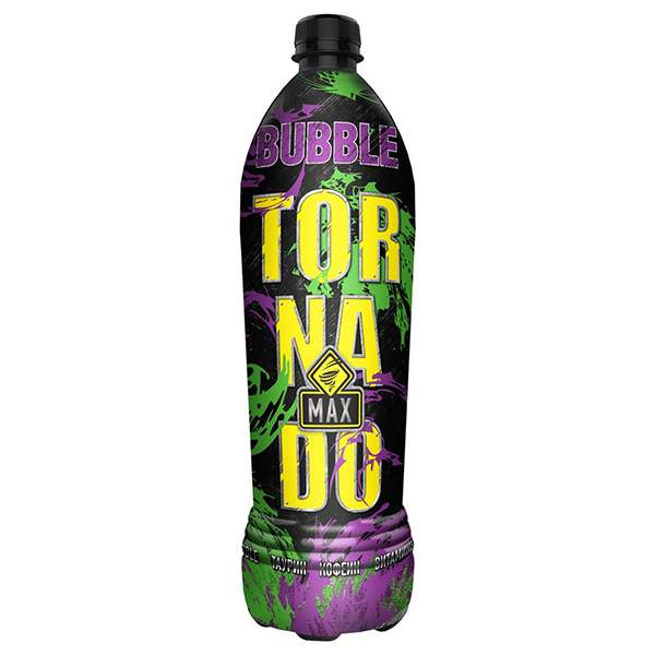 Энергетический напиток Tornado Bubble газированный, 1 л энергетический напиток power torr black 1 л