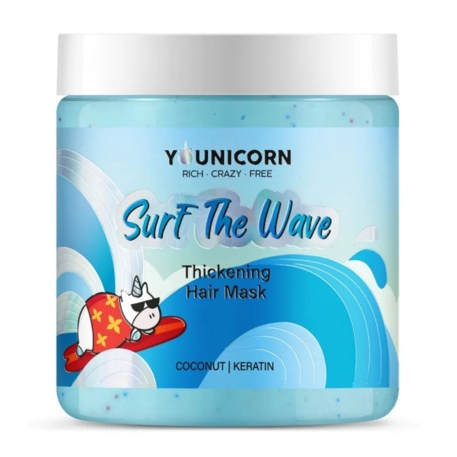 Маска для волос Younicorn Surf the wave укрепляющая valeur маска для усиления блеска и восстановления структуры волос 300 г