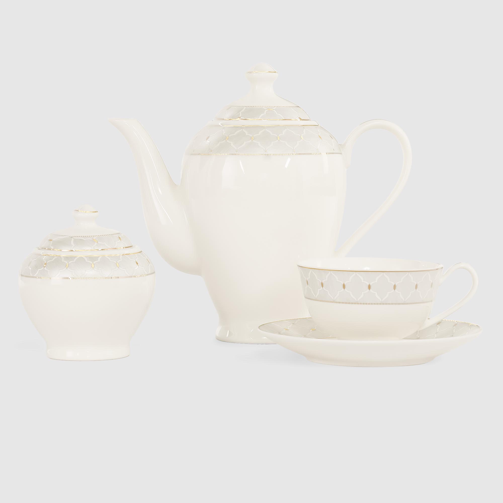 фото Сервиз чайный macbeth bone porcelain triumph 14 предметов на 6 персон