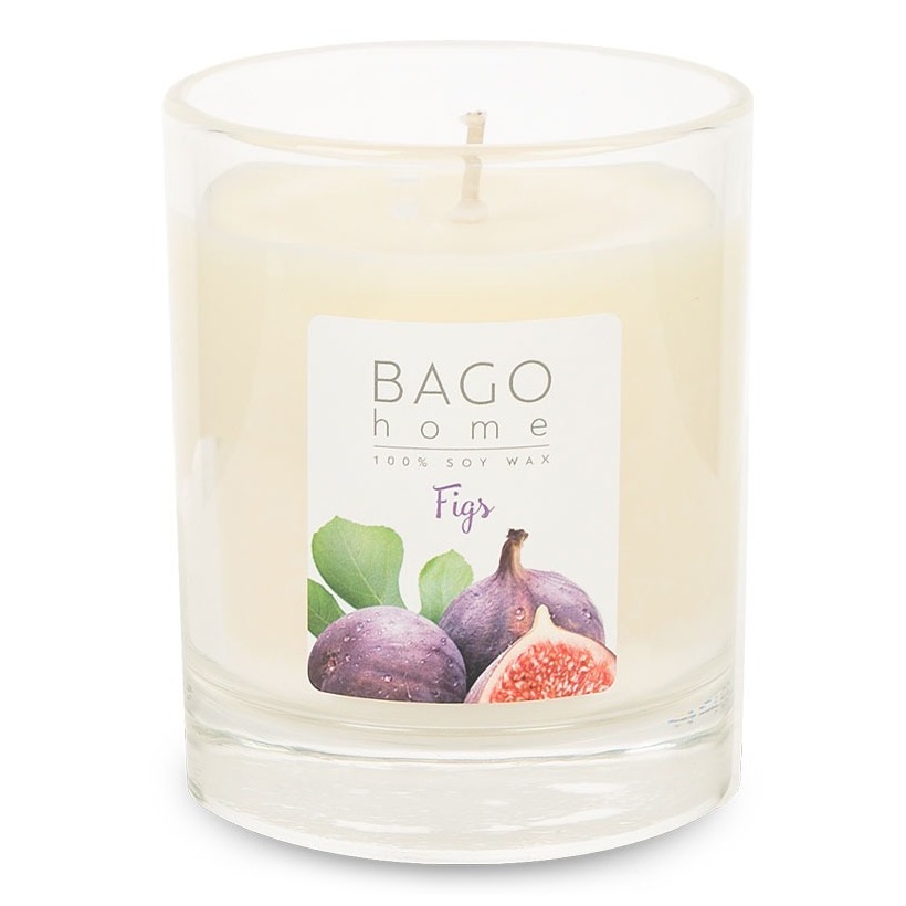 Свеча ароматическая BAGO home инжир 132 г ароматическая смесь для бани и ванны